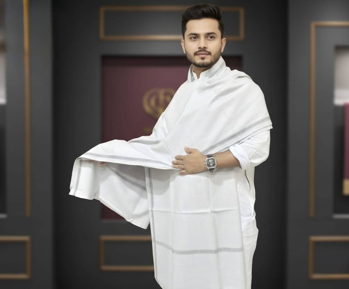 শীতের শাল - সাদা | Winter Shawl